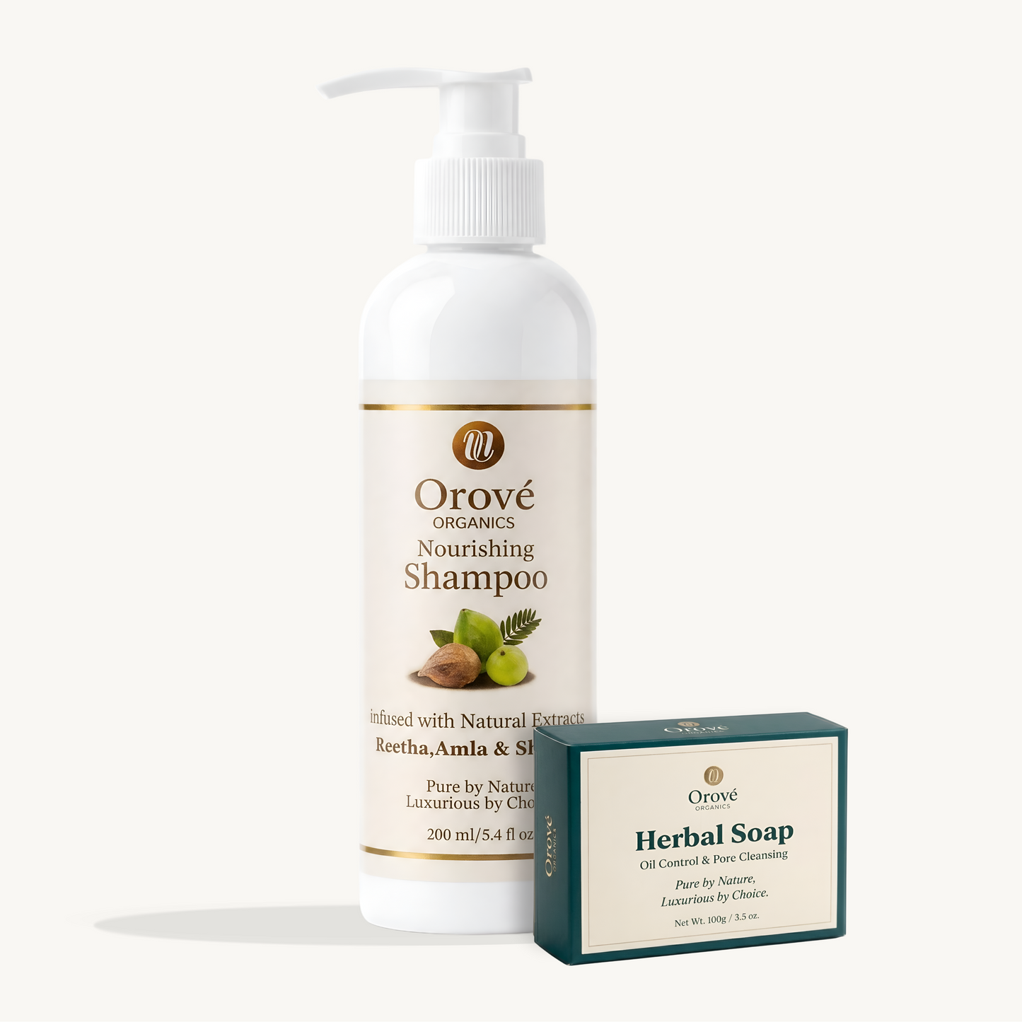 Herbal Shampoo 200ml + Oily Face Soap